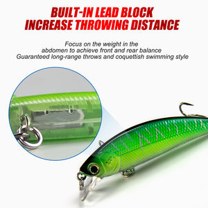 Perfect CAST Hard Jerkbait Motion <span class=keywords><strong>Buster</strong></span> Slow Sinking Suspension Bluegill Crankbait GSR06 Inventory Fishing Bass Minnow Lure - Product Image 5