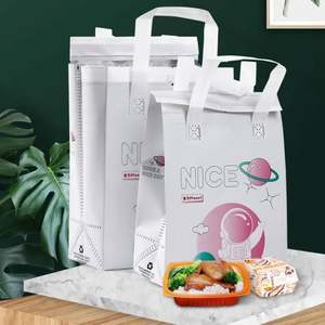 Bolsa Térmica para Llevar Comida, Reciclada y Biodegradable, Bolsa de Embalaje No Tejida, Bolsa de Transporte con Película de Aluminio Termosellada - Product Image 4