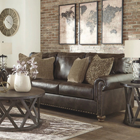 Modernes Retro-Stil Ledersofa Wohnzimmer-Sofas Hochwertige 1-2-3-Sitzer Ecksofa Wohnzimmermöbel für Villen