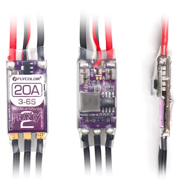 Flycolor Francy2 5V/3A 12V/2A Brushless ESC 20A 30A 40A 50A Speed Controller BL32 3-6S for RC Plane Fixed-Wing