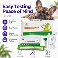Kit de test rapide pour le contrôle de la santé des animaux de compagnie, emballage individuel anti-humidité, fournitures de dépistage jetables pour chiens