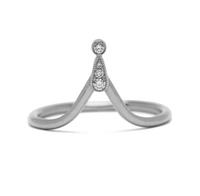 Milskye Edle Vintage-Schmuckkollektion 18k Vergoldeter Messing-Zirkon Tiara Ineinander Stapelbarer Ring für Damen