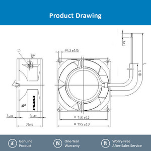 Ventilador Axial de Refrigeración ebm-papst 8556N 24V DC 80mm, Alta Fiabilidad, Ventilador de Refrigeración para Equipos Industriales - Product Image 4