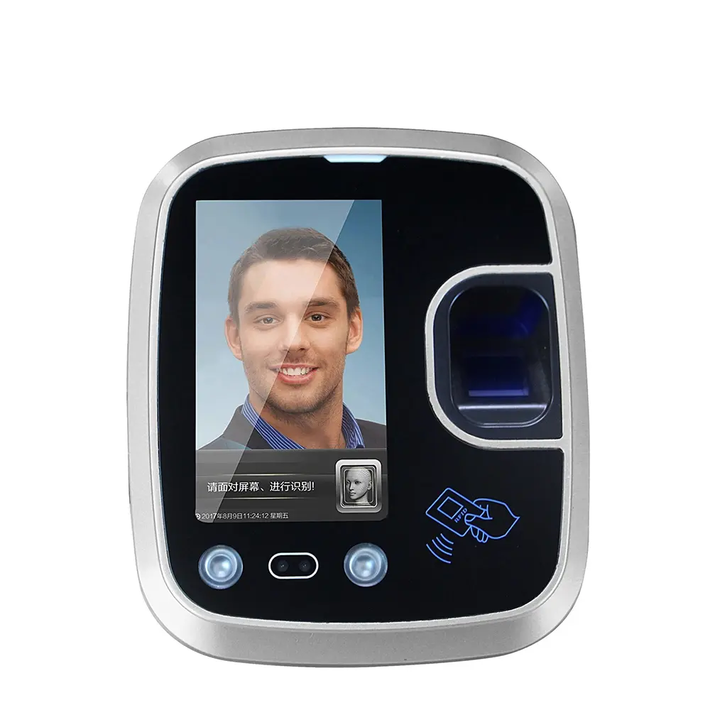 Face recognition time attendance double camera Korean pop smart access control