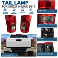 Feu arrière rouge en ABS PC pour Isuzu D-MAX 2017-2019, ensemble de feux arrière d'usine NAFU pour pick-up, accessoires de feux de camionnette