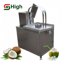 Machine à jus de noix de coco demi-coupe couvercle Machine à coupe ouverte fractionnement de la peau ouvre-coque Machine de découpe supérieure demi-coupe de noix de coco