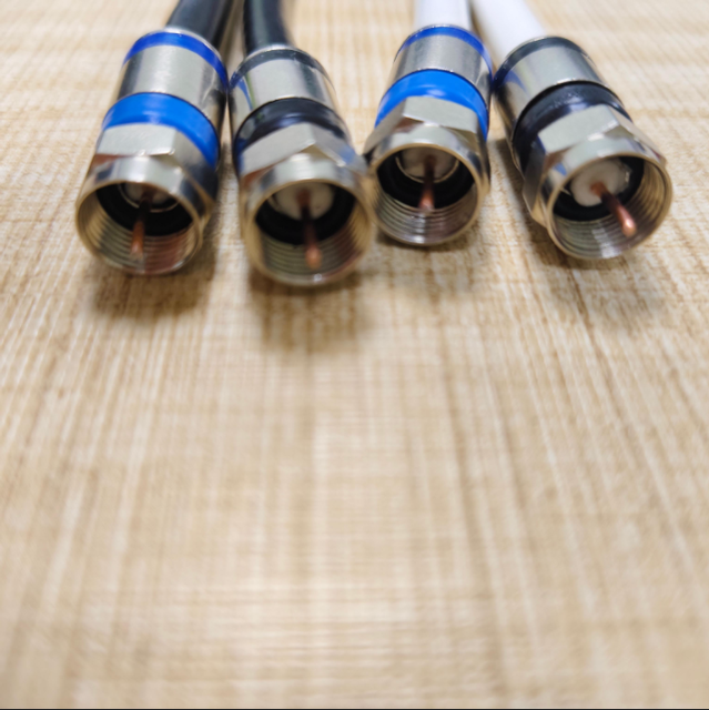 Custom F Male Cable RG6 Coaxial Cord Male to Male RF Cord Aerial Cable for TV and Internet