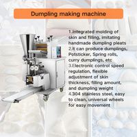 Ligne d'équipement de production de raviolis avec machine à raviolis automatique, coupeur à bol et pétrin commercial
