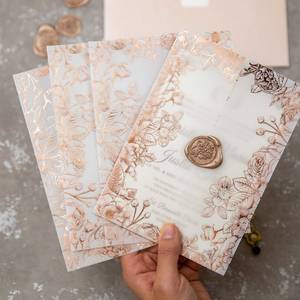 Envoltura de terciopelo con estampado personalizado, para invitaciones - Product Image 1