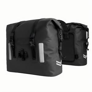Sacoche de Selle de <span class=keywords><strong>Moto</strong></span> Étanche 500D PVC pour Porte-Bagages Arrière, Réfléchissante, Extensible, pour Transport et Rangement en Cyclisme et Tourisme - Product Image 5
