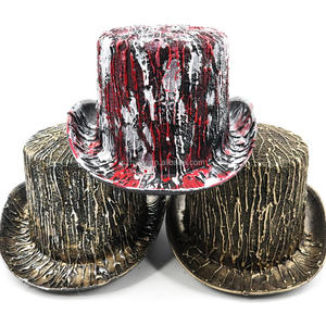 Chapeau de fête à thème d'horreur d'Halloween, style sanglant, avec motif corbeau, pour événements de carnaval et festivals - Product Image 3
