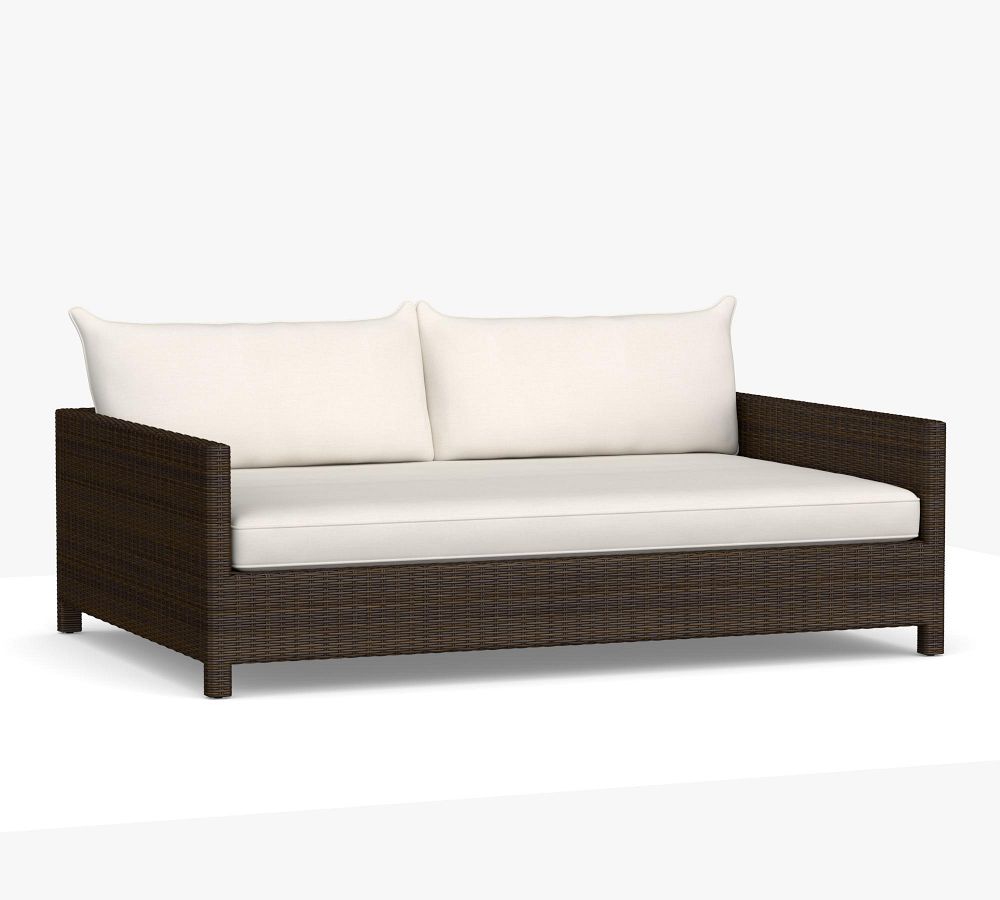 Rectangular Daybed Leiseure patio furniture beach chair sun pool lounge chairs garden furniture rattan sofa