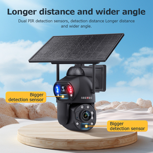Sectec กล้องพลังงานแสงอาทิตย์8MP ไร้สาย50X กลางแจ้งดูอัจริยะระบบติดตามอัตโนมัติแบบดูอัจริยะ4G <span class=keywords><strong>SIM</strong></span> Ai ALARM linkage Network Camera - Product Image 3
