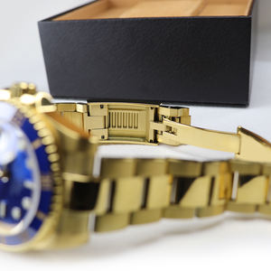 Reloj Deportivo Automático para Hombre de Alta Calidad, Resistente al Agua, de Acero Inoxidable, Dos Tonos, Dorado y Azul, con Movimiento Automático NH35 - Product Image 6