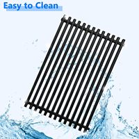 Pièces de rechange pour barbecue à gaz, grille de cuisson en fonte émaillée en porcelaine, 2 pièces, grille de barbecue rectangulaire