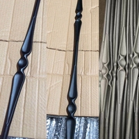 Nouvelles balustres rondes en acier forgé noir, design moderne, pour escaliers et décorations d'escaliers domestiques