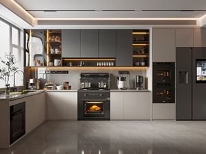 Gabinetes combinados con marco de metal negro de estilo industrial personalizado, puertas de <span class=keywords><strong>hierro</strong></span> forjado para almacenamiento de piezas de herramientas, Loft, apartamentos, cocinas - Product Image 5