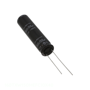 ตัวเก็บประจุแบบ Through Hole รุ่น Original 150 uF CAP ALUM 150UF 20% 160V RADIAL 160TXW150MEFC10X40 - Product Image 1