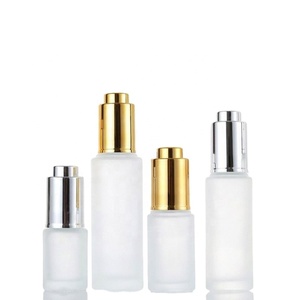 ขวดแก้วใสฝ้าแบบหยดสำหรับน้ำมันหอมระเหย ขนาด 20 มล. 30 มล. 50 มล. - Product Image 1