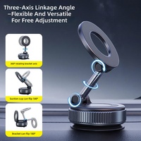 Support de téléphone portable magnétique rotatif à 360° en alliage K007 avec ventouse pour tableau de bord de voiture, navigation, bureau, table