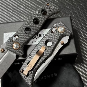 Cuchillo Plegable BM-273-03 MAGNACUT con Hoja No Ajustable, Mango de Fibra de Carbono, Punta Caída, para Camping, Bricolaje, EDC, OEM - Product Image 5