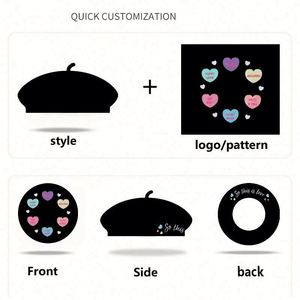 RTS 26 Color Solid Wholesale Wool French Beret Hat for Women French Style Ski Sports Party Four Seasons - Product Image 4