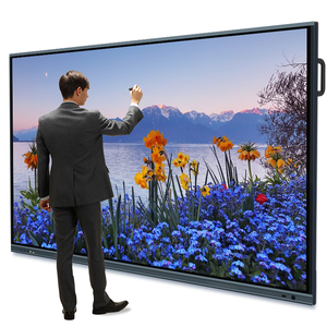 インタラクティブデジタルボード65 86 <span class=keywords><strong>100</strong></span>インチ4KアンチグレアスマートインタラクティブホワイトボードCE ERP認定タッチスクリーン教育 - Product Image 1