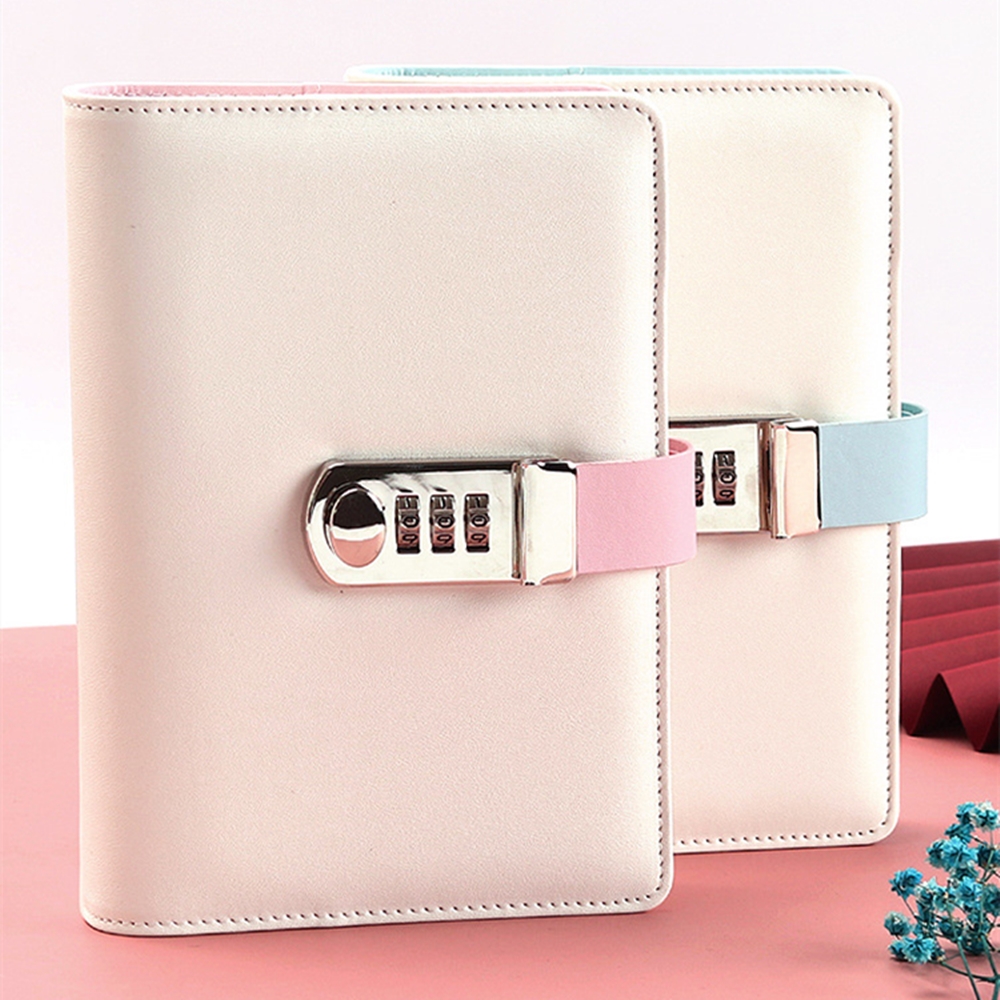 PU Leather Diary with Lock - A5 & A6 Refillable Journal