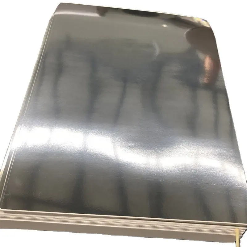 Tablero de PET metalizado de papel metálico al por mayor chino, papel de aluminio brillante dorado y plateado para hacer tablero de pastel