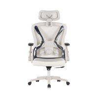 Chaise de bureau moderne avec accoudoir 5D pour enfants Design à jambes croisées avec appui-tête réglable en nylon pour étudier