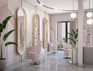 Silla de Peluquería de Diseño Moderno y Lujoso, Accesorios para Salón de Belleza, Espejos Decorativos para Barbería - Product Image 5