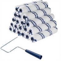 Rouleau à peinture miniature de haute qualité en microfibre avec cadre métallique, fournitures de peinture pour la maison, rouleau à peinture, pinceau à peinture, outils de peinture murale
