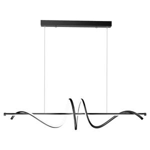 काले लक्जरी हैंगिंग लैंप स्थिरता निलंबित रेखीय छत घर की सजावट को रसोई द्वीप के लिए आधुनिक चांडेलियर - Product Image 6