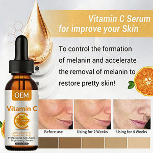 Suero Facial con Vitamina C, Vitamina E, Ácido Ferúlico y Ácido Hialurónico, Iluminador, Antioxidante y Antienvejecimiento, 30 ml - Product Image 3