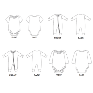 थोक कस्टम मुद्रित जैविक कपास नवजात नवजात शिशु शरीर ठोस रंग रिक्त शिशु का रोमांस - Product Image 3