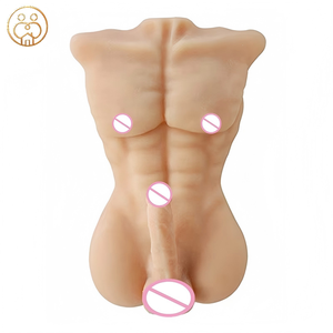 Jouets sexuels pour la masturbation féminine, poupée sexuelle réaliste en forme de torse masculin musclé, poupée sexuelle <span class=keywords><strong>gay</strong></span> réaliste avec pénis et gode - Product Image 1