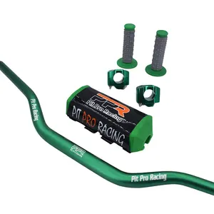 แฮนด์มอเตอร์ไซค์ขนาด 1-1/8 นิ้ว พร้อมแผ่นรองแฮนด์และปลอกแฮนด์ สำหรับรถมอเตอร์ไซค์วิบาก/พิตไบค์  อะแดปเตอร์ CNC 28.5 มม. รุ่น PPR <span class=keywords><strong>Pit</strong></span> <span class=keywords><strong>Pro</strong></span> Racing - Product Image 4