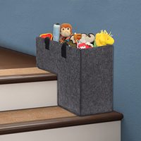 Paniers de rangement pour marches d'escalier en feutre de tissu de qualité supérieure de style européen pour la lessive et les jouets