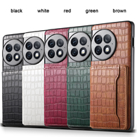 Étui portefeuille en cuir PU Denior avec béquille compatible avec les séries OnePlus 13/12/11/Ace 3/Ace 2, conçu avec 3 emplacements pour cartes