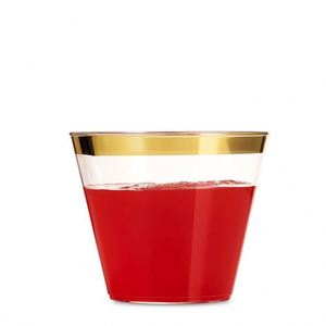 Vasos de PS con Lámina Dorada Creativa de 9 oz al por Mayor, Vasos con Logotipo Personalizado Impreso, Artículos Promocionales para Fiestas en Stock - Product Image 4