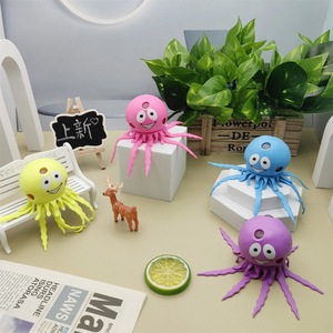 Novità decomprimere la sfera creativa della sfera del foro della medusa della colla morbida del giocattolo del polpo animale marino della palla della perla - Product Image 3