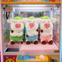 Peluches Kawaii Cochon En Colère 8 pouces, Jouets en Peluche de Dessin Animé pour Enfants, pour Machine à Pinces