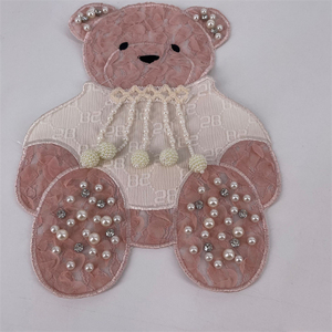 Chiffon Aplique Borborboroso - Aplien En Forma De Incrustcon Perlas De Diamante Para <span class=keywords><strong>La</strong></span> Ropa - Product Image 6