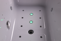 Vente chaude Design Moderne Acrylique Jet D'air Baignoire Whirlpool Intérieur Autoportant Spa Baignoire pour Salle De Bains