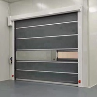 Portes intérieures à enroulement rapide en PVC pour ateliers, entrepôts, salles blanches, industries pharmaceutiques et alimentaires