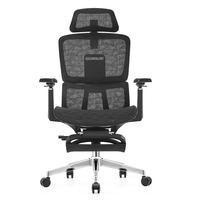 Chaise de bureau ergonomique inclinable en tissu maillé avec appui-tête réglable et fonction pivotante Chaise de bureau moderne bon marché