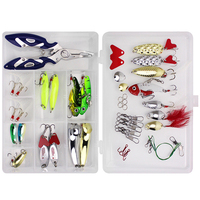 Kit de leurres WEIHE 42 pièces/boîte, spinner, paillettes, cuillère métallique dure, crankbaits, accessoires de pêche imprimés pour lac et ruisseau