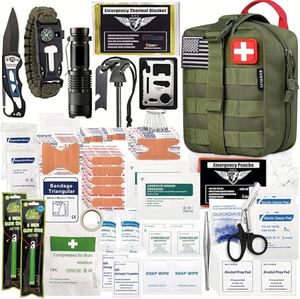 Kits de premiers secours d'urgence en gros, 142 pièces d'équipement de survie professionnel avec sacs personnalisés - Product Image 3