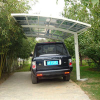 Abri Voiture Double Haute Qualité Robuste Deux Voitures Garage Pergola Aluminium Parking Carport
