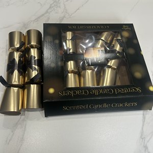 <strong>Luxury</strong> Christmas <strong>Crackers</strong> Packaging with Custom Logo Recycled Coated Paper Rigid Boxes Embossing UV/Hot Stamping Surprise Toys - Product Image 5